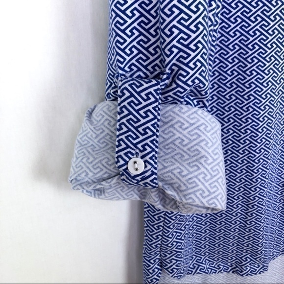 Tyler Böe Blue royal blue and white button down - Picture 4 of 10